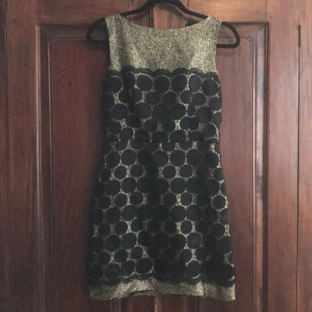 Black and Gold Cocktail Dress